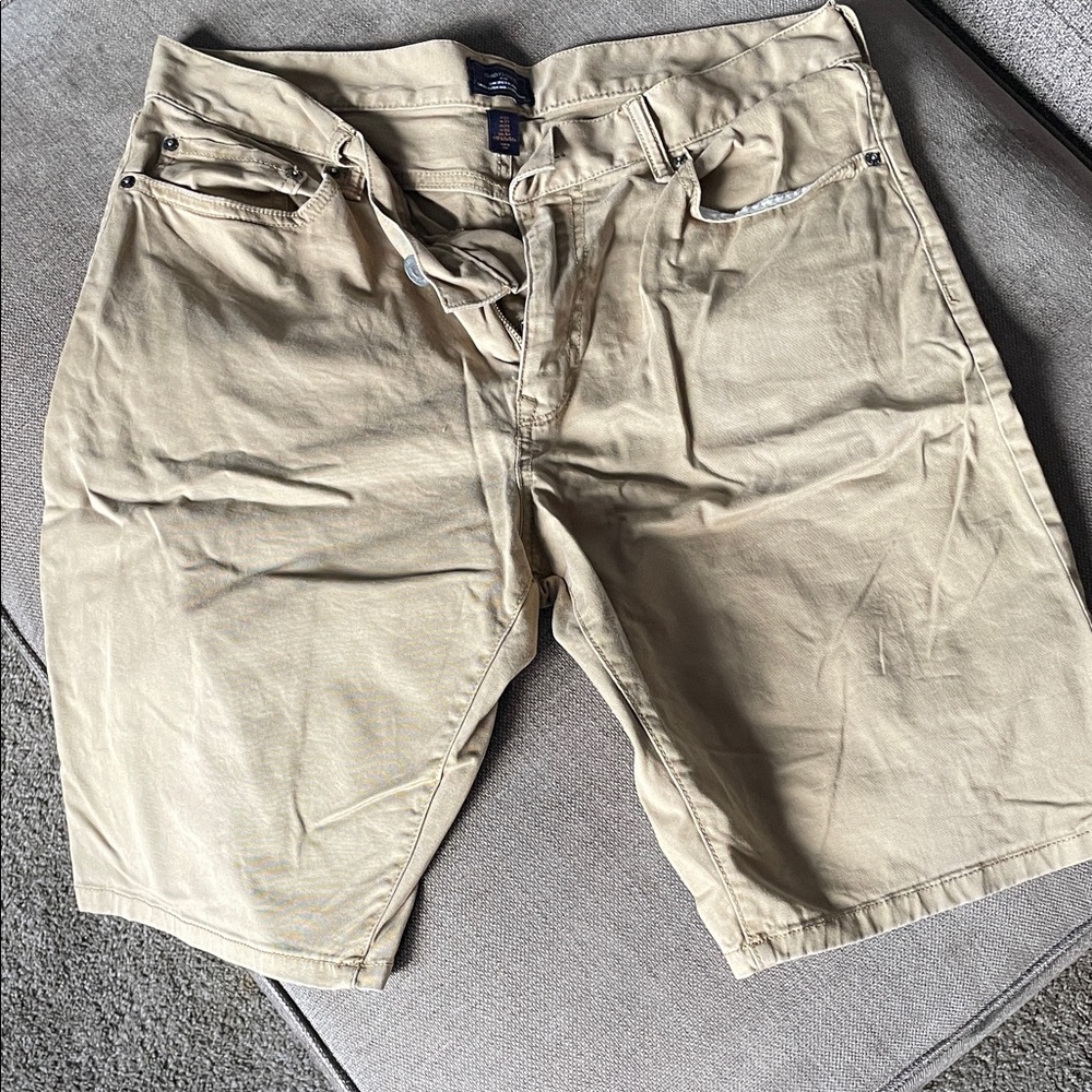 GAP Men's Tan Flat Front Shorts